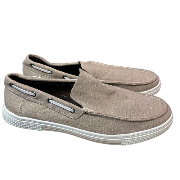 Kenneth Cole Reaction Men\'s Ankir Khaki Slip-on Loafers Sneakers 10